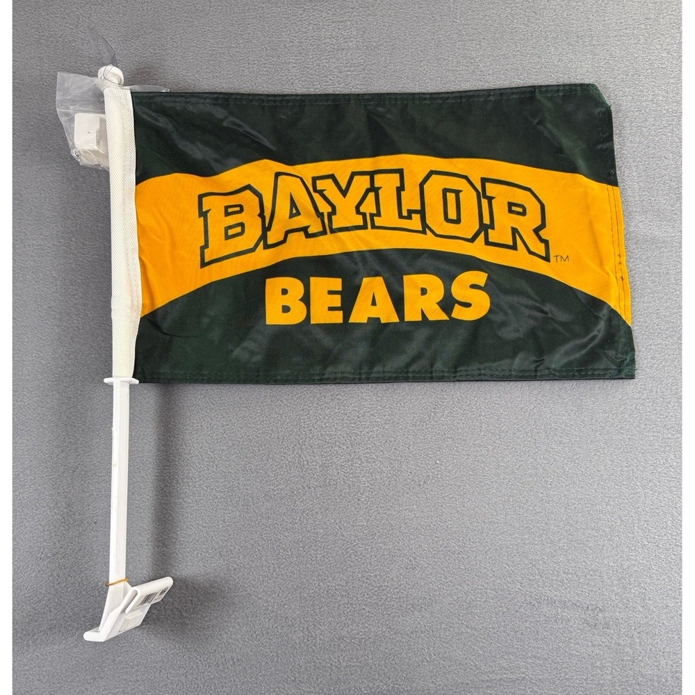 Baylor‎ Bears 11"x17" Double Sided Car Flag with Wall Mount